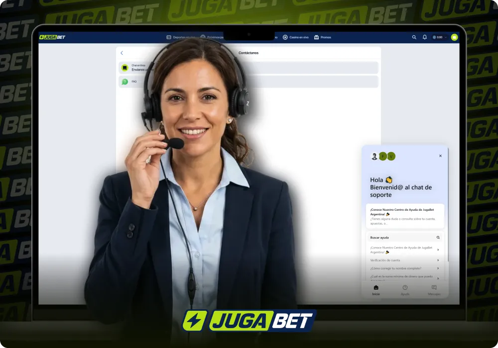 Atención al Cliente de Jugabet Argentina para Usuarios Online