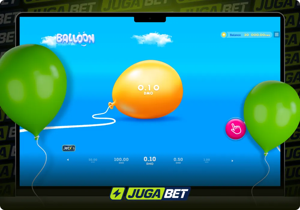 Balloon en Jugabet Argentina Juego Crash con Multiplicadores